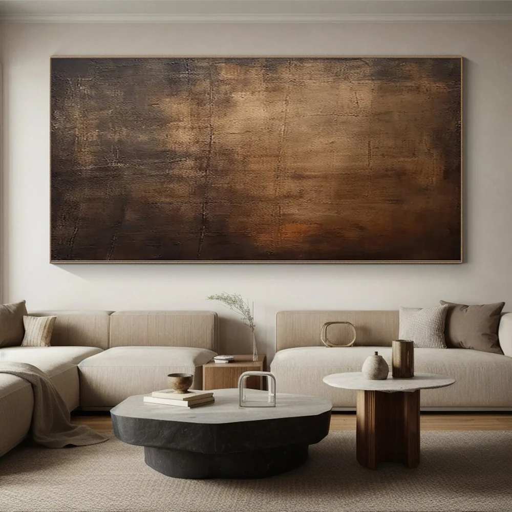 Brown_Abstract_Rustic_Textured_Acrylic_Canvas_Wall_Art_PZEY7 wall art